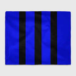 Плед Color blue black stripes