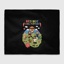 Плед Red Hot Chili Peppers, мультяшный стиль