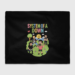 Плед System of a Down мультяшный