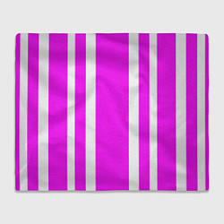 Плед Color white pink stripes