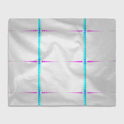 Плед Color white blue pink stripes