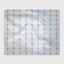 Плед Color white blue stripes