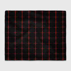 Плед Color black red crosses