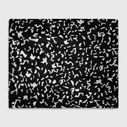 Плед флисовый Черный камуфляж, цвет: 3D-велсофт