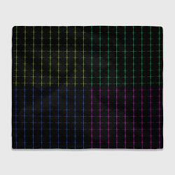 Плед Color black multicolored stripes
