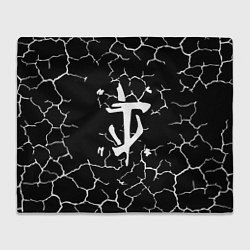 Плед Doom трещины текстура