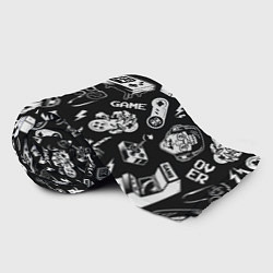 Плед флисовый Retro gamer pattern, цвет: 3D-велсофт — фото 2