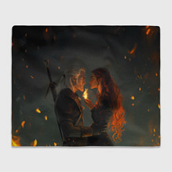 Плед Ведьмак и огненная Трисс