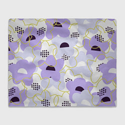 Плед Цветочная абстрактная геометрия