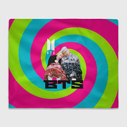 Плед BTS спиральный фон