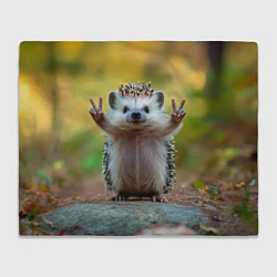 Плед Милый ежик позирует