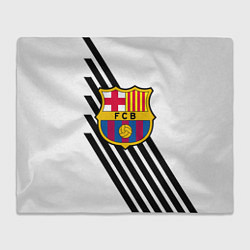 Плед Barcelona черно белые полосы