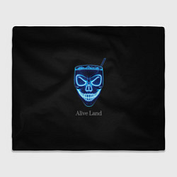 Плед Neon skull cocktail