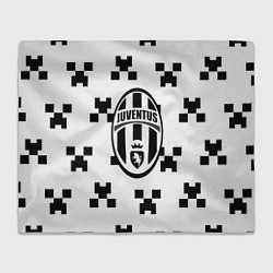 Плед Juventus x minecraft pattern