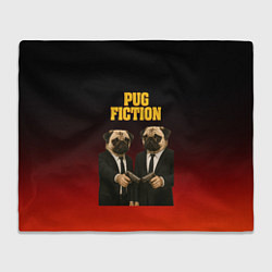 Плед Пародия - Криминальное чтиво с мопсами