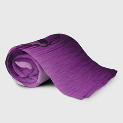 Плед флисовый Проступающий череп аметистовый, цвет: 3D-велсофт — фото 2