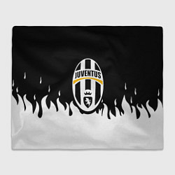 Плед Juventus белый огонь
