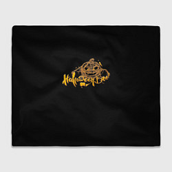 Плед Хэллоуин - Тыква в паутине