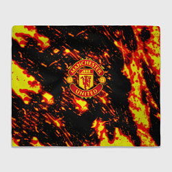 Плед Манчестер Юнайтед огненные краски