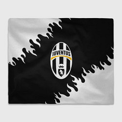 Плед Juventus белый огонь текстура