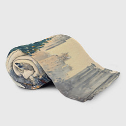 Плед флисовый Москва новогодняя елка, цвет: 3D-велсофт — фото 2