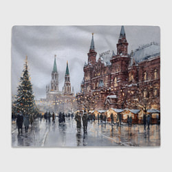 Плед Московский новогодний день