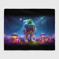 Плед Шрек бравый космонавт - неоновое свечение