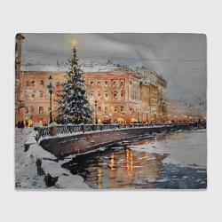 Плед Новогодняя елка в Питере