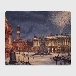 Плед Новогодняя елка Санкт-Петербурга