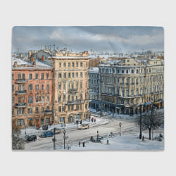 Плед Зимняя улица Питера