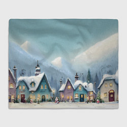 Плед Новогодние дома