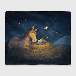 Плед Лошадка спит с жеребенком