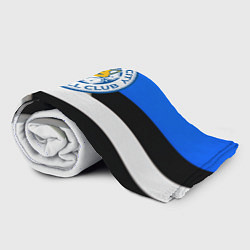 Плед флисовый Лестер сити геометрия полосы, цвет: 3D-велсофт — фото 2