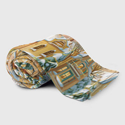 Плед флисовый Новогодний город, цвет: 3D-велсофт — фото 2