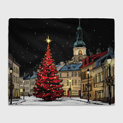 Плед Красная новогодняя елка