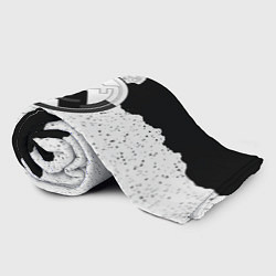 Плед флисовый Реал Мадрид лого ночь текстура, цвет: 3D-велсофт — фото 2