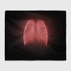 Плед Грудная клетка красная