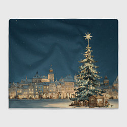 Плед Новогодняя атмосфера в городе