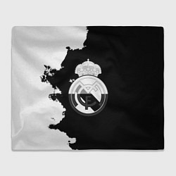 Плед Реал Мадрид черно белые краски