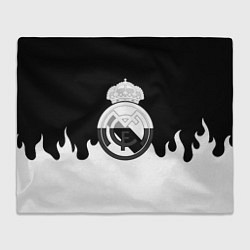 Плед Реал Мадрид огонь белый