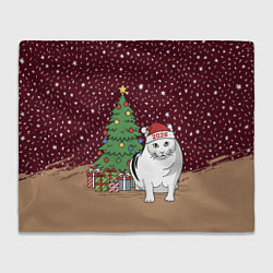 Плед Кот Бендер и ёлка