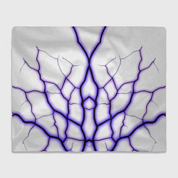 Плед Color white purple