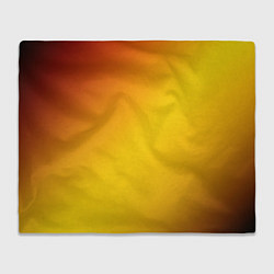 Плед флисовый Color yellow red gradient, цвет: 3D-велсофт
