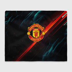 Плед Манчестер Юнайтед абстракция