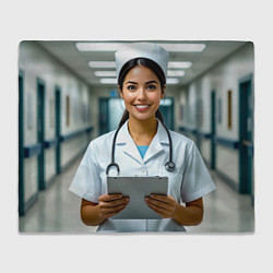 Плед Медицинская сестра с улыбкой