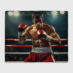 Плед Боксёр в ринге