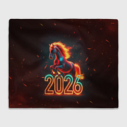 Плед Светящаяся лошадь 2026