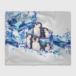 Плед Пингвины и лёд