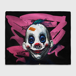 Плед флисовый Клоун, цвет: 3D-велсофт