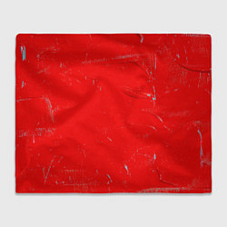 Плед флисовый Красная краска, цвет: 3D-велсофт